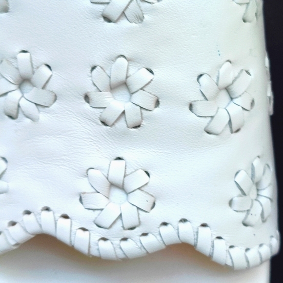 JACK ROGERS Rory Wedge White Floral Women's Slip-On Size 8 - Picture 3 of 10